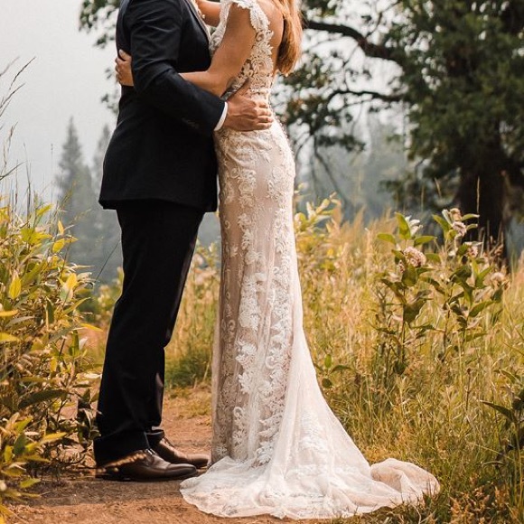 BHLDN Milano Gown size 4 - Picture 2 of 6